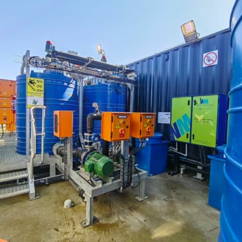 water treatment services chemical monitoring station
